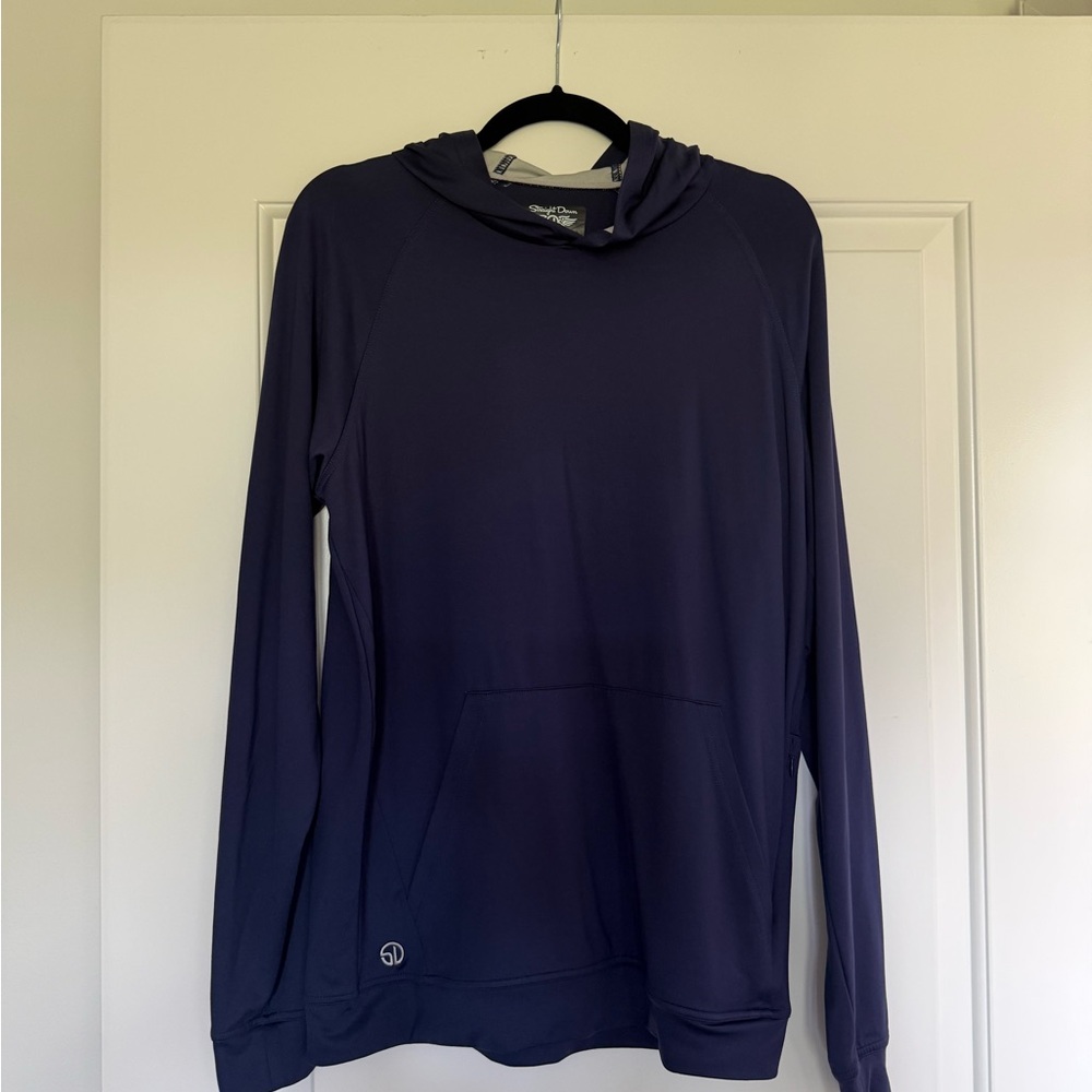 Men’s Crewneck Hoodie - Dark Navy Performance Pullover
